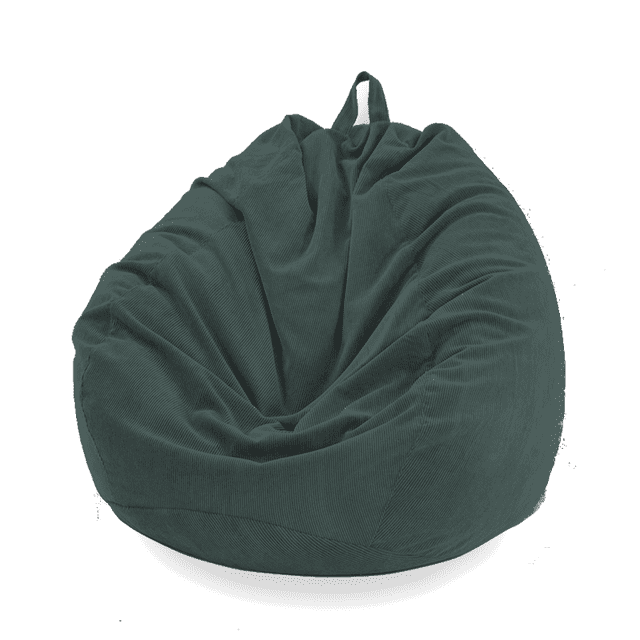 FOCUSNORM Corduroy Sofa Cover for Bean Bag Chair, Water Drop Shape Sofa Cover