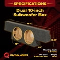 thumbnail image 3 of QPower Double sous-Boîte de 10 Pouces pour Chevy Silverado 1500, GMC Sierra 1500 Robuste 2004-2006, 3 of 12