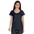 thumbnail image 1 of Inkmeso T-Shirt Basique à Encolure Dégagée Décontracté à Manches Courtes en Coton Uni T-Shirt Haut pour Femmes, 1 of 8
