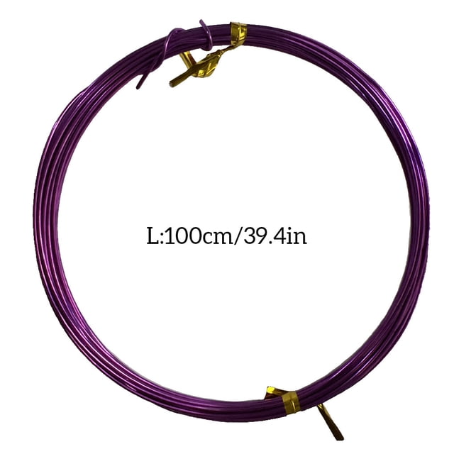 facefd Craft Wires DIY Handicrafts Braided Thread Good Flexibility Durable Shiny Jewelry Lines Exquisite Design for Sculpturing Purple