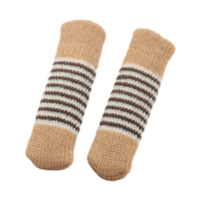 Transemion 24 Pcs de Protection de Pied de Meuble Durable, Chaussettes de Chaise Tricotées Premium, style 10 1Ensemble