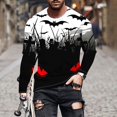 thumbnail image 2 of Birdeem Mens Printed Long Sleeved Top Long Sleeved Round Neck Top/Shirt, 2 of 5