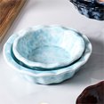 thumbnail image 2 of Qeeadeea Small Round Baking Dish Set Of 2, Colorful Ceramic Casserole Dish, Round Ceramic Pie Plate-Light blue-14cm, 2 of 7
