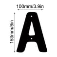 thumbnail image 2 of 3D Iron Art Letter House Number Sign with Screws Decorative Metal Alphabet Letters for Home Address Numbers,Garden Decor,Shop Sign, que Industrial Style,26 English Letters for DIY Wall Display, 2 of 6