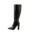 thumbnail image 2 of LSLJS Bottes à Talons Hauts Jusqu'au Genou pour Femmes, Bottes Mode à Talons Hauts Jusqu'au Genou pour Femmes à Talon Épais, Bout Pointu, Fermeture Éclair Latérale, Bottes Jusqu'au Genou pour Femmes, 2 of 8