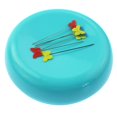 thumbnail image 2 of yuksok Blue Round Box Sewing Needle Storage Case Pins Box Sewing Supplies, 2 of 6