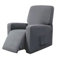 thumbnail image 1 of Housse Extensible pour Canapé Inclinable, Douce et Antipoussière, Housse de Protection pour Garçon de Repos, Mobilier, Gris, 1 of 8