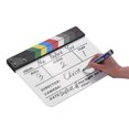 thumbnail image 4 of Mistaha Tableau à Clapet Professionnel en Acrylique Effaçable à Sec pour Télé, Film, Réalisateur, Découpe, Scène d'Action, Tableau à Clapet, 4 of 8