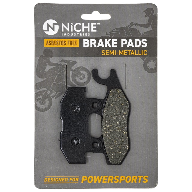 Niche Rear Left Brake Pad Set for Yamaha Viking VI Semi-Metallic UTV 519-KPA2273D