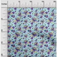 thumbnail image 2 of oneOone Polyester Spandex Light Blue Fabric Asian Suzani Craft Projects Decor Fabric Printed By The Yard 56 Inch Wide, 2 of 5