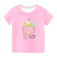 thumbnail image 1 of Chandails pour Filles Tout-Petits Enfants Garçons Filles Mignon Col Rond Imprimé Manches Courtes Haut, 1 of 1