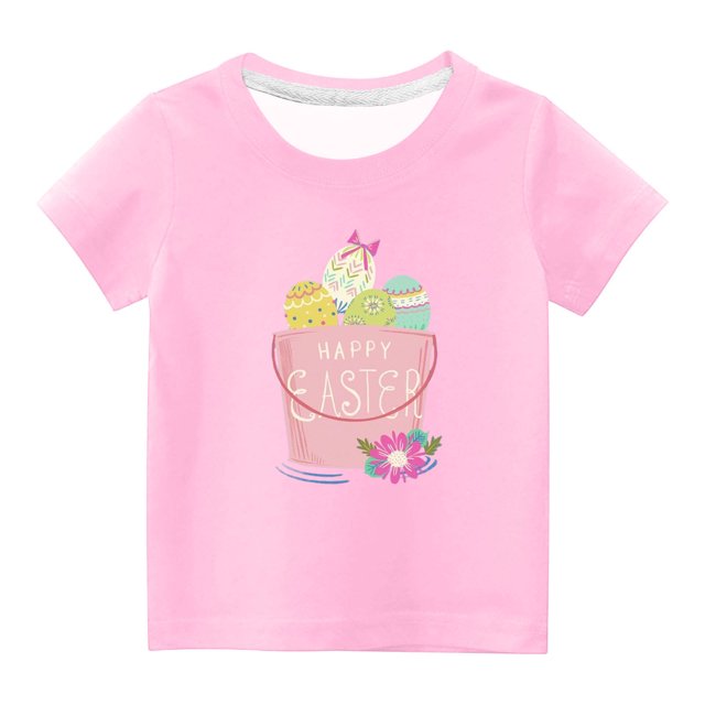 Chandails pour Filles Tout-Petits Enfants Garçons Filles Mignon Col Rond Imprimé Manches Courtes Haut