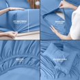 thumbnail image 3 of King Bed Sheet Set Piece Bedding Soft Brushed Microfiber Fabric Shrinkage & Fade Easy Care (), 3 of 7