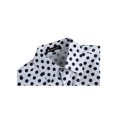 thumbnail image 4 of INSPIRE CHIC Men's Shirt Polka Dots Pattern Point Collar Long Sleeve Button Down Shirt 42 White, 4 of 7