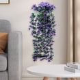 thumbnail image 4 of Mlkoz Home Decoration, Simulation Lilys Rattan Artificial Flower Wall Hanging Basket Indoor And or Decorative Flowers Suitable For Decorating Indoor Wedding, Men Gifts, 4 of 5