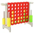 thumbnail image 1 of SDADI Jeu Géant de 64 Pouces 4-en-Ligne et Jeu de Basketball au Sol, Gris et Rouge, 1 of 7