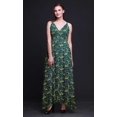 thumbnail image 3 of Bimba Robe Longue à Imprimé Floral pour Femmes, Bretelles Spaghetti, Col en V, Maxi, Tenue de Plage - XX-Grand, 3 of 6