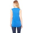thumbnail image 3 of Bella Canvas Womens Flowy Scoop Blended Muscle Tank, S, True Royal, 3 of 3