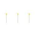 thumbnail image 1 of kurtrusly Wedding Decor With Simulated Calla - Choose Variety Of Colors And Styles With High 3D And Simulation Durable PU Pure Yellow 3PCS, 1 of 6