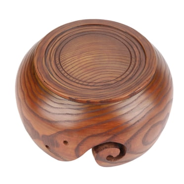 Knitting Bowl,Natural Handmade Crafted Wooden Crochet Bowl Yarn Bowl Ultimate Comfort