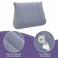 thumbnail image 4 of Grey Inflatable Pillow Air Camping Travel Sleeping Aid Pillow Core Cervical Spine Support Lightweight Portable Neck Rest For Outdoor Home Use Compact Storage Z-281 Grey, 4 of 6