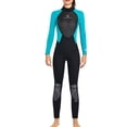 thumbnail image 1 of QualitChoice Combinaison de Plongée Haute Efficacité à Manches Longues, Maillot de Bain Doux pour la Peau, Col Ras du Cou Classique, Structure Composite à Trois Couches, Combinaison de Plongée Femme Vert G, 1 of 6