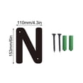 thumbnail image 2 of Big Savings! Three-Dimensional Iron Art Number Sign, House Number Metal Letters, Wall-Mounted Home Address Sign with Screws for Outdoor and Indoor Use, 2 of 5