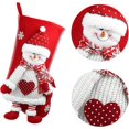 thumbnail image 2 of Yao Bas de Noël Blancs Personnalisés, Lot de 2, Bas Blancs de Noël, Grands Bas de Noël, Bas de Noël Rouges, 2 of 7