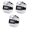 thumbnail image 2 of Metal Hand Tally Counter 4-Digit Tally Counters Mechanical Palm Counter Clicker Counter Handheld Pitch Click Counter Number Count for Row, People, Golf, Lap & Knitting, 2 of 9