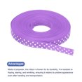 thumbnail image 3 of Uxcell Grosgrain Ribbons with White Dots Ribbon Bow Decoration Crafts Gift Wrapping Wedding Light Purple 25 Yards 3/8 Inch, 3 of 7
