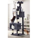 Kojooin 72 in Cat Tree, Large Multi-Level Cat Tower with Scratching Posts, Perches, Caves, Hammock and Plush Condo for Indoor Cats
