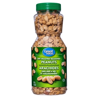Great Value Dry Roasted Seasoned Peanuts 600g