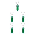 thumbnail image 3 of QualitChoice Hexagon Column Charm Exquisite Women Men Making Findings Handmade Anniversary Hanging Pendants Colorful Crystal Green 5Set, 3 of 6