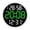 White Green, variant on GROWTH TANK 12 inch Digital Wall Clock Large Display Large Digital Clock Calendar Month Date White Green