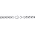 thumbnail image 4 of Collier en chaîne à maille plate de Miabella en argent sterling, 4 of 5