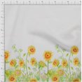 thumbnail image 2 of oneOone Georgette Viscose Fabric Leaves & Flower Panel Print Fabric BTY 42 Inch Wide, 2 of 3