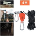 thumbnail image 2 of jinwen Adjustable Pulley Ratchet Rope Hanger Pulley Regulator 4mm 4m Black, 2 of 9