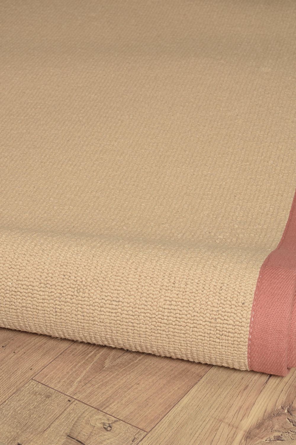Tapis d'appoint Athena sisal et orange brûlé 1 pi 10 po x 2