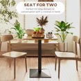 thumbnail image 4 of HOMCOM Dining Table Square Kitchen Table w/ Steel Base for Dining Room, 4 of 10