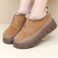 thumbnail image 2 of Wdhugt Fleece Lined Boots For Winter Outdoor Low Heel Flock Material Us Size 8.5 Foot Length 10.04 Inch, 2 of 9