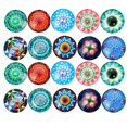 thumbnail image 1 of yuksok 20pcs Mixed Glass Dome Flatback Cabochons Embellishment Scrapbooking 18mm, 1 of 9
