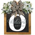 thumbnail image 3 of YAOMOBB Hanging Pendant Farmhouse Front Door Wreath Personalized Welcome Sign, 3 of 6