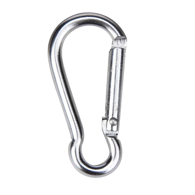 LOVEVER Mousqueton en Aluminium Ressort d'Escalade Porte-Clés à Pression en Alliage 2 Pcs Clip Camping & Randonnée Mousqueton en Alliage d'Aluminium pour Extérieur