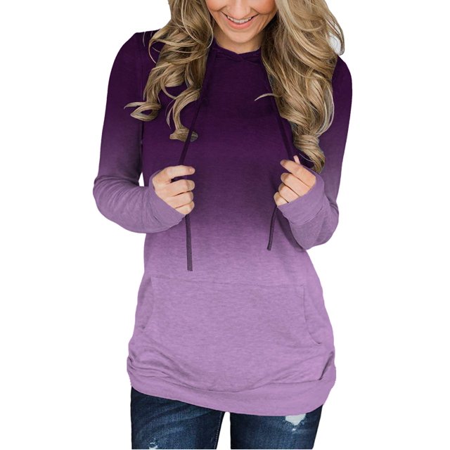 Coloody Femmes Casual Hoodies Tops à Manches Longues Pull-Over Pulls avec Poche