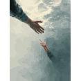 thumbnail image 1 of Toile Murale Créative « Helping Hands » 15,75 X 11,81 Pouces, 1 of 8