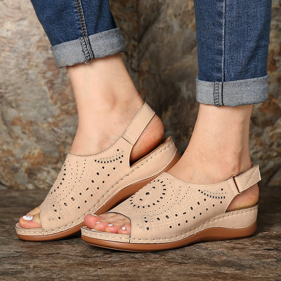 Sandales Plates Chaussures Plates pour Femmes Sandales de Plage pour Dames Été Pantoufles Antidérapantes Décontractées Sandales Earth Origin pour Femmes en Liquidation