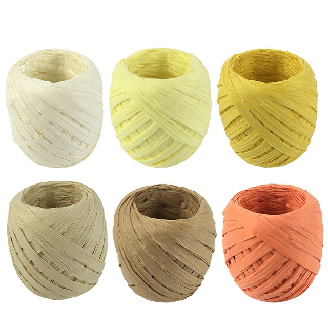 65.6ft Raffia Ribbon Multi-purpose DIY Decorative Paper Ribbon Craft Ribbon