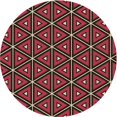 thumbnail image 1 of Ahgly Company Tapis Rond Lavable en Machine Intérieur Transitionnel Marron Sienne, 8 Pieds Rond, 1 of 7