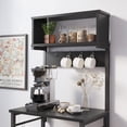 thumbnail image 2 of Bestier Microwave Stand with Storage,  60" 5 Tier  Kitchen Island Bakers Rack for Kitchen, Black, 2 of 7