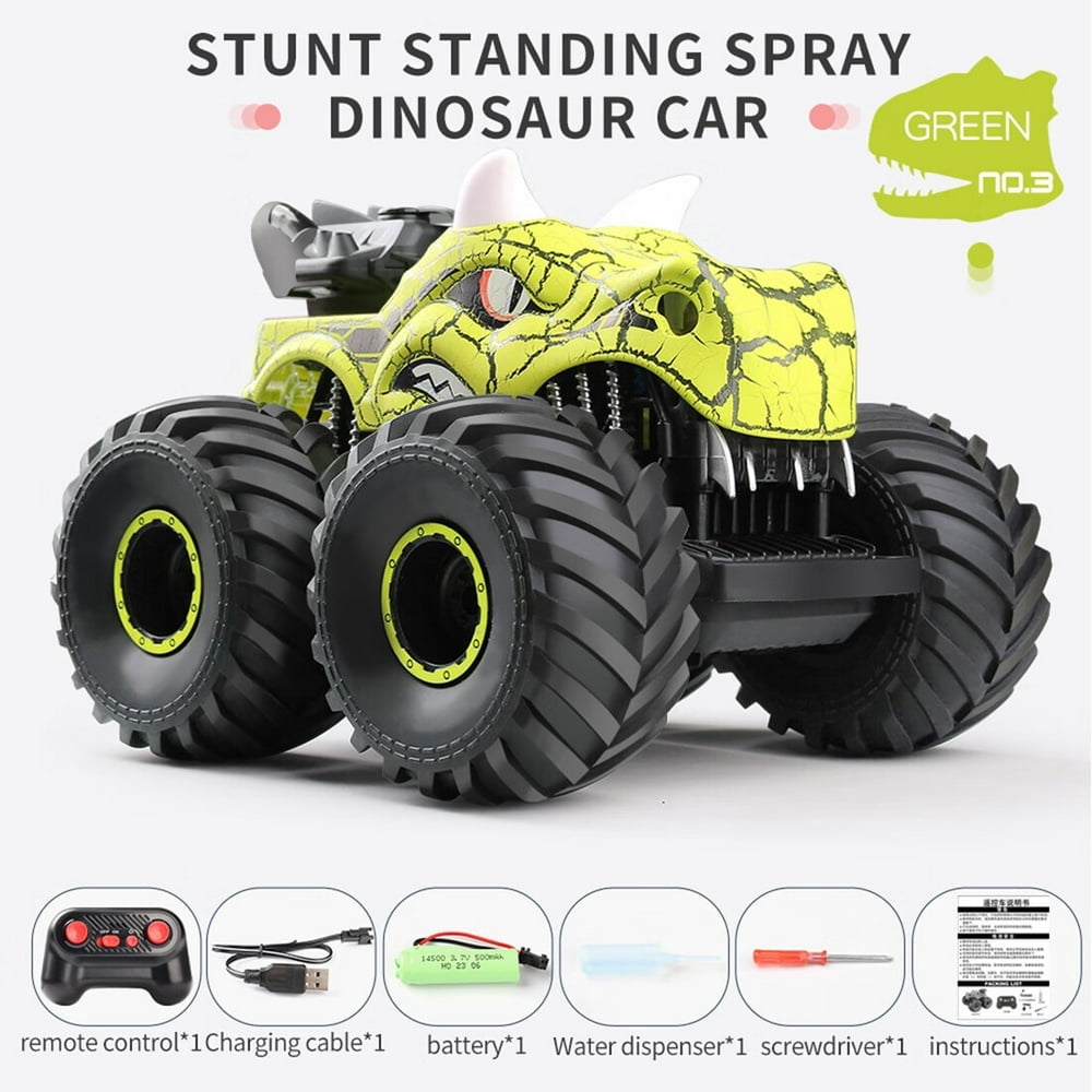 MesaSe Remote Control Car  2.4GHz Trucks for Boys Girls with Light  Sound & Spray  Gift for Kids 3-8  Blue